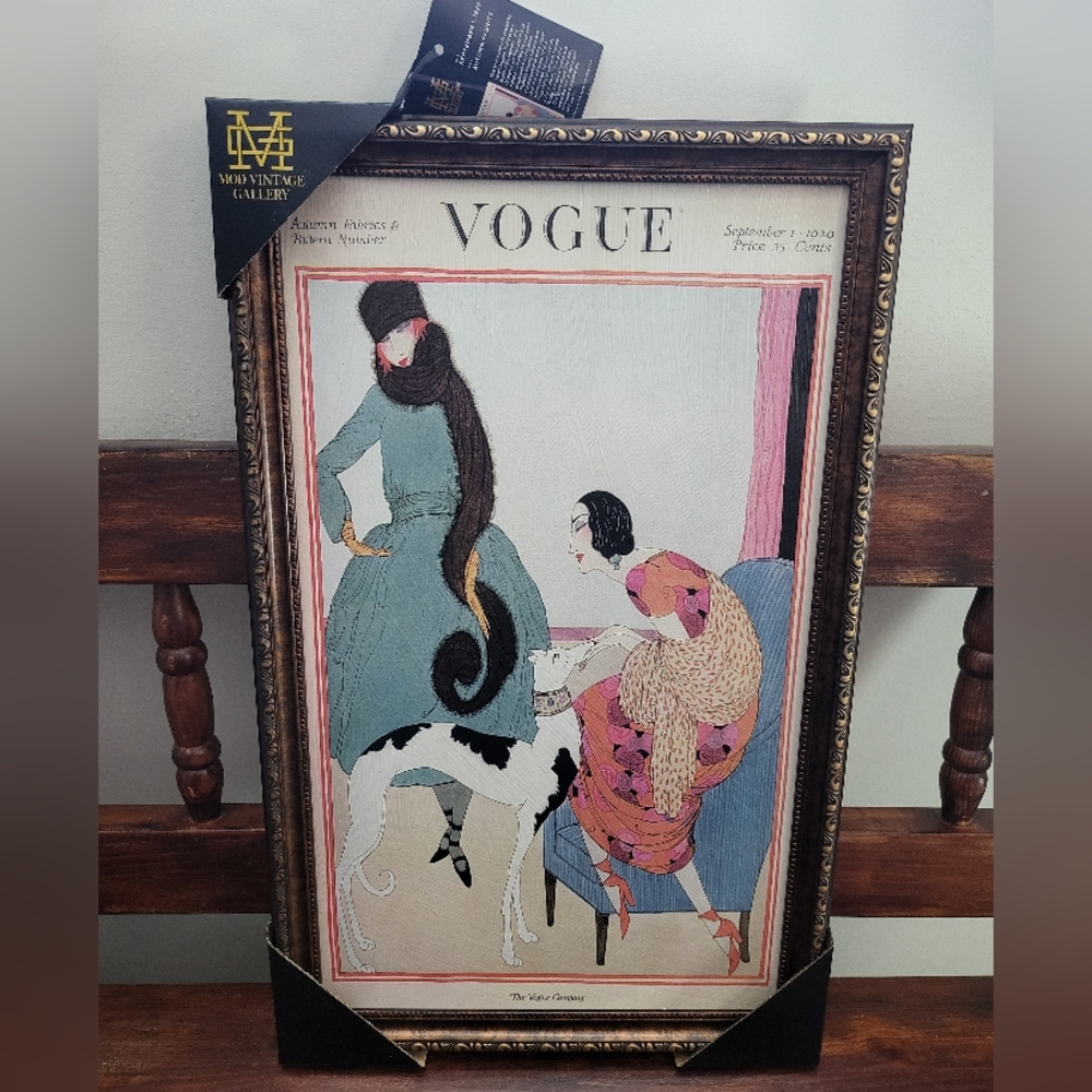 Brand new never used - A Vogue Cover Of A Woman With A Dog September 1st 1920